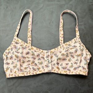 NWOT Mushroom Bralette Urban Outfitters Front Snap